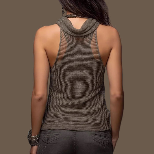The Noire Drape Top